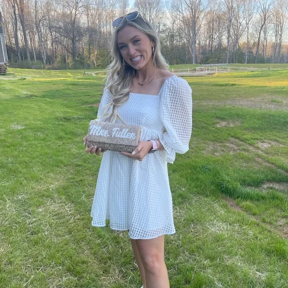 vici white dress Summer Whim Contrast Trim Midi in Off Blind Date Lace Maxi Dress in Cream Vici Collection Sleeveless Tweed Minidress